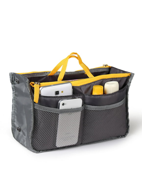 iMounTEK Purse Organizer Insert for Handbags, Tote Bag Organizer Insert, Grey