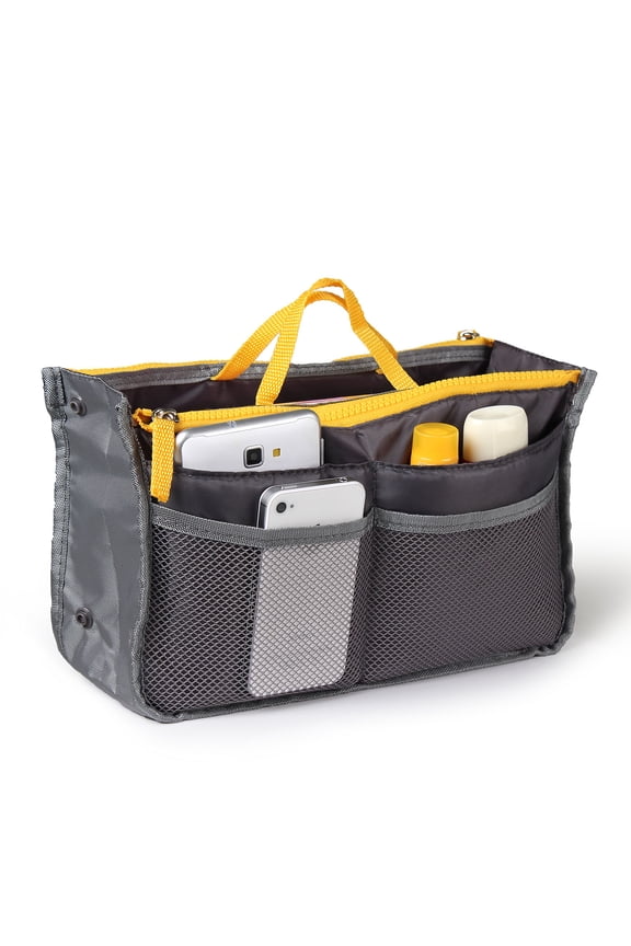 iMounTEK Purse Organizer Insert for Handbags, Tote Bag Organizer Insert, Grey