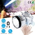 thumbnail image 1 of Moclever Rechargeable LED Headlamp 90000LM Headlight Torch Flashlight Waterproof High Power with Motion Sensor 3 Light Modes for Fishing Running Camping Hiking, 1 of 14