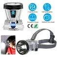 thumbnail image 1 of Moclever Rechargeable LED Headlamp 90000LM Headlight Torch Flashlight Waterproof High Power with 3 Light Modes for Fishing Running Camping, Silver, 1 of 14