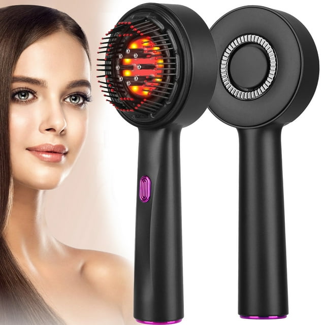 iMounTEK Red Light Hair Brush, 3 In 1 Hair Oil Applicator Electric Scalp Massager with 3 Modes