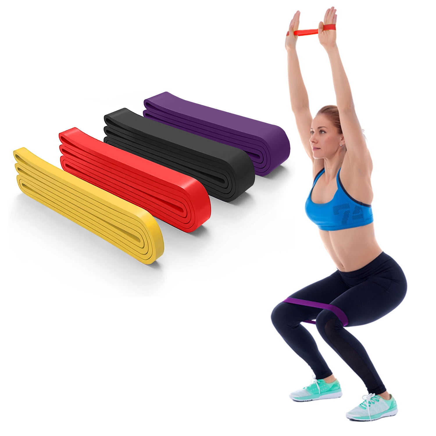 iMounTEK Resistance Loop Band for Legs and Butt Exercise Bands - Yoga Power  Lifting, 4 Colors Women Sports Fitness Band 