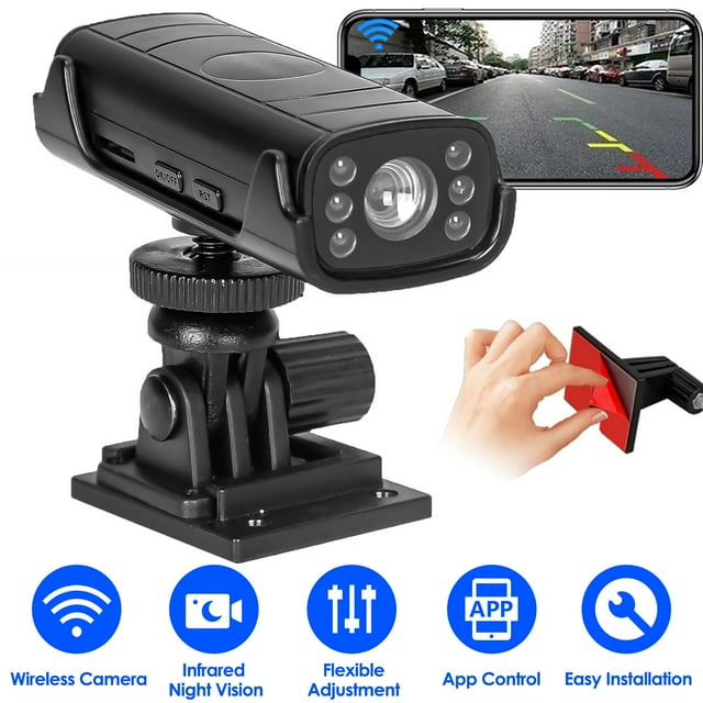 iMounTEK Reverse Hitch Guide Camera, Wireless Backup & Hitch Camera with Adhesive Base, HD