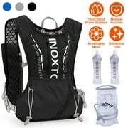 iMounTEK Runing Hydration Vest Backpack with 15oz 50oz Water Bladder, Adjustable Strap Storage Bag for Trail Running Marathon Race Hiking, Black