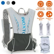 iMounTEK Sport Hydration Vest Running Backpack with 15oz 50oz Water Bladder Adjustable Strap Storage Bag for Trail Running Marathon Race Hiking,Grey
