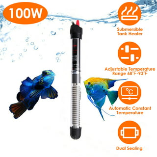  HiTauing Aquarium Heater, 50W/100W/200W/300W/500W Submersible  Fish Tank Heater with Over-Temperature Protection and Automatic Power-Off  When Leaving Water for Saltwater and Freshwater : Pet Supplies