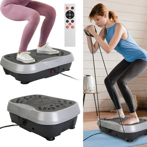 iMounTEK Vibration Balance Trainer Power Vibrating Exercise Machine, Home Fitness Equipment with Resistant Bands Remote Control