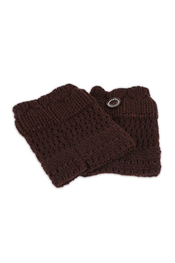 Women Crochet Knit Leg Warmers Knee Cuff for Winter