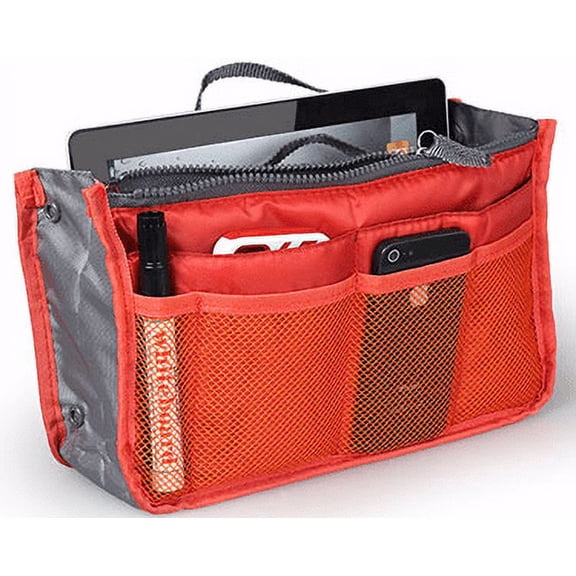 iMounTEK Women Lady Travel Insert Handbag Organiser Makeup Bags Toiletry Purse Liner w/Hand Strap