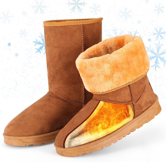 Women Winter Boots, Winter Snow Boots for Boys & Girls Gift, 2023 Upgraded, Heel 1.18in