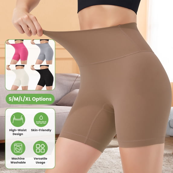 iMounTEK Women's High Waist Yoga Short 6.3" Inseam High Rise Bike Shorts Workout Running Volleyball Spandex Shorts