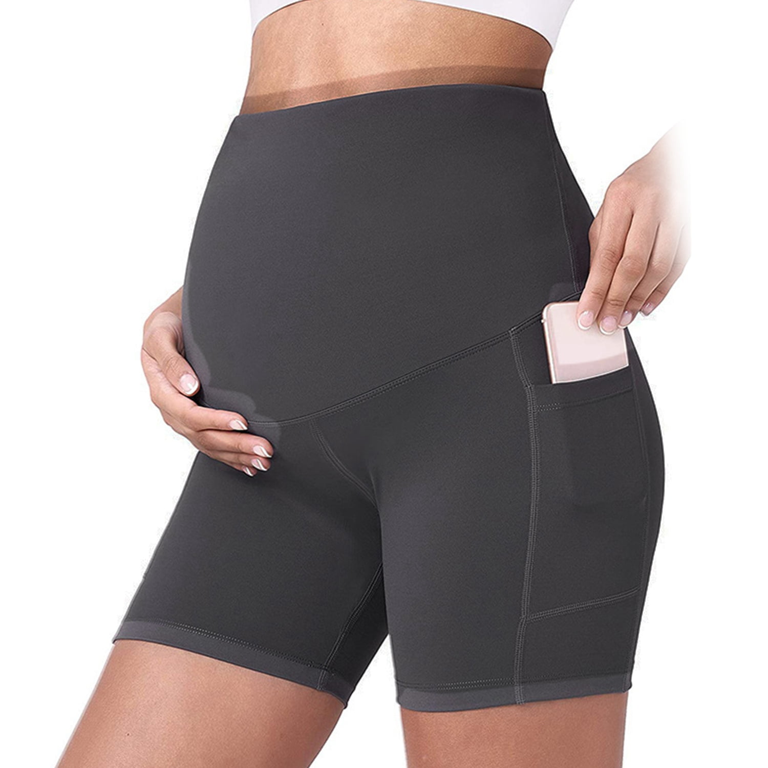 iMounTEK Women's Shapewear Shorts High Waist Tummy Control Body Shaper  Pregnancy Slimmer Slimming Panties with Two Side Pockets 