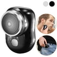 thumbnail image 1 of TeqHome's Electric Razor for Men, Mini Shaver Portable Pocket Size Shaver, Double Ring 3D Blade, USB Rechargeable, Dry Usage for Home Travel Office (Black), 1 of 8