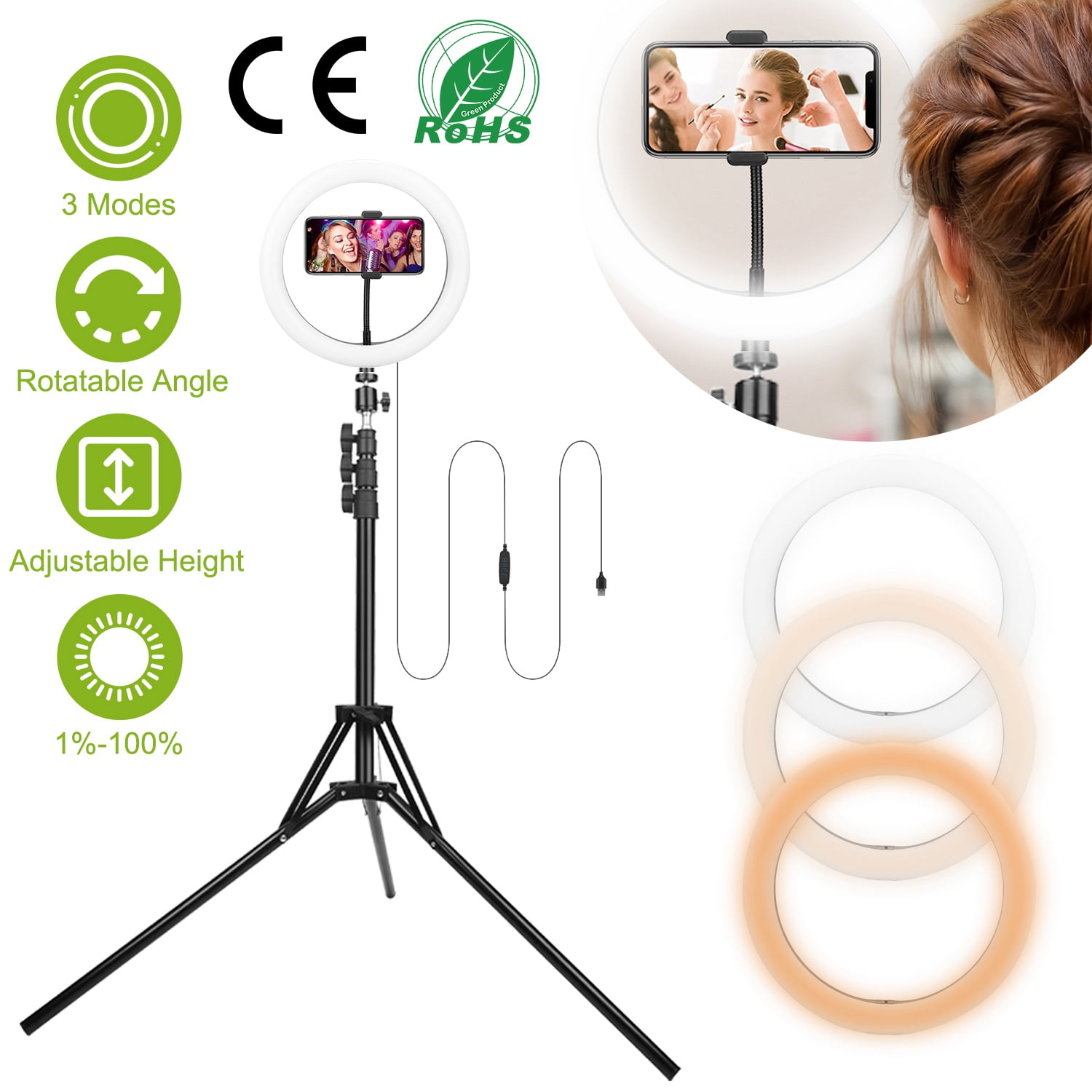 2 USB Port 18 22 Inch Led Ring Light Fill Makeup Mirror Photography Selfie  Ring Light LED Fill Light For Live Tik Tok ring lights – Xinwang Lighting  Technology