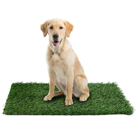 iMountek 23.23x18.12” Replacement Grass Mat for Pet Potty Tray Dog Pee Potty Grass Turf Pad Fast Drainage Easy Cleaning