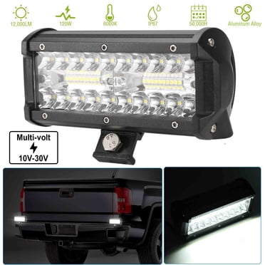 Bricologht 7" Round LED Light Bar Pods – 150W 15000LM Flood/Spot Combo With DRL, Off-Road Lights (Pair)