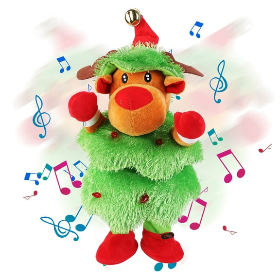 iMountek Interactive Dancing Plush Talking Toy with Interactive Mimicking Funny Songs Wiggly Dance, Christmas Gift for Kid, Cute ELK