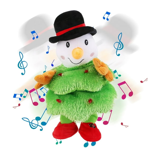iMountek Interactive Dancing Plush Talking Toy with Mimicking Funny Songs Wiggly Dance, Christmas Gift for Kid, Cute Snowman
