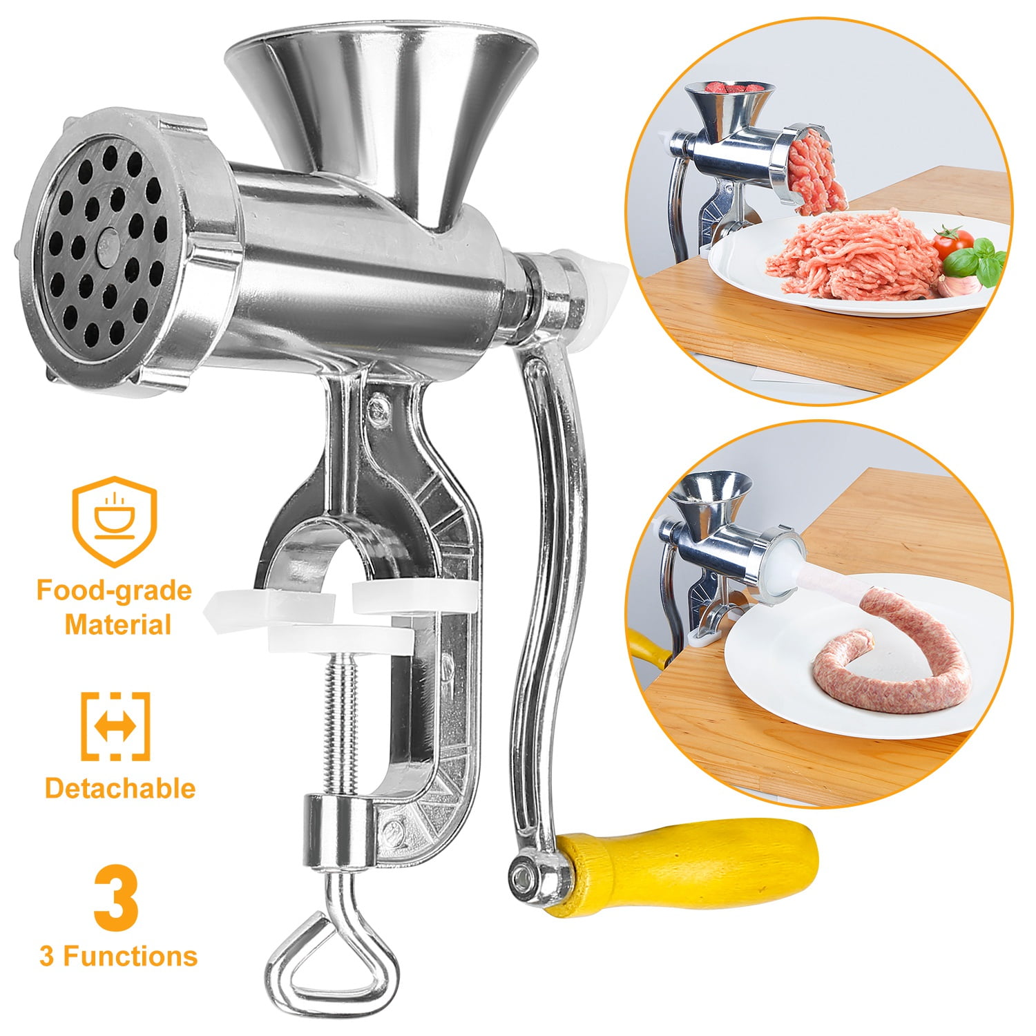  KitchenCraft Meat Mincer in Gift Box, Home Made No. 8, Manual  Mincer, Cast Iron, 28 x 24 x 9cm : Home & Kitchen