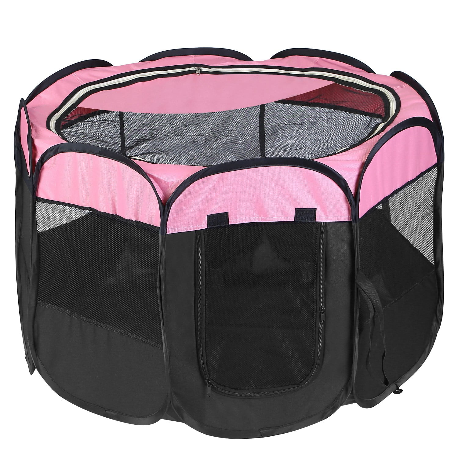 Pink top puppy pen