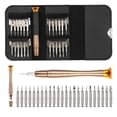 thumbnail image 1 of TeqHome Precision Screwdriver Set Multi Pocket 25 in 1 Precision Wallet Kit for Mobiles Tablet PC, 1 of 6
