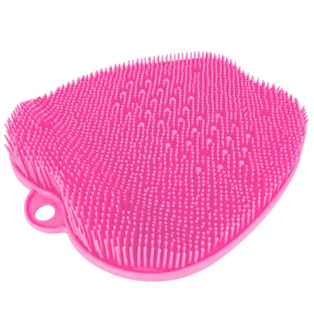 iMountek Shower Foot Scrubber Foot Massager Exfoliation Cleaner Mat Improve Foot Circulation Scrubber Foot Pain Relief Mat with Anti-slip Suction Cups, Pink