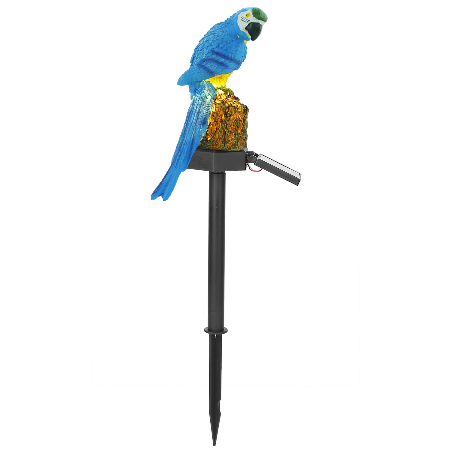 Blue Resin Solar Powered Parrot Garden Light with LED