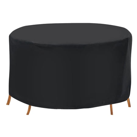 Moclever Waterproof Circular Table Cover Patio Furniture Protector 73x43in For Small Round Table Chairs Set