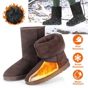 Imountek Waterproof Women Snow Boots Mid-Calf Classic Winter Boots with Warm Lining, Chocolate_5