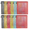 thumbnail image 1 of iMucci 12Pcs Mesh Bag 13"x15.5" Drawstring Laundry Gym Bags Nylon Mesh Storage Bag with Cord Lock Closure Mesh Stuff Sack for Collecting Toys Travel Sports, 1 of 6