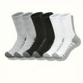 thumbnail image 1 of iMucci 3-Pack Four seasons Comfortable Breathable Mid-Calf Socks for Men and Women (Black, White, Gray), 1 of 4