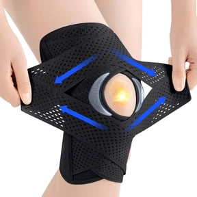 iMucci Adjustable Knee Brace for Men and Women, Breathable Compression Knee Support Braces with Side Stabilizers for Meniscus Tear Knee Pain, ACL MCL Arthritis Injuries Recovery