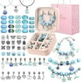 thumbnail image 1 of iMucci Charm Bracelet Making Kit - Girls DIY Beaded Jewelry Making Kit, Unicorn Mermaid Series Charms Gifts Set for Girls Crafts, with a Portable Bracelet Organizer Box, 1 of 6