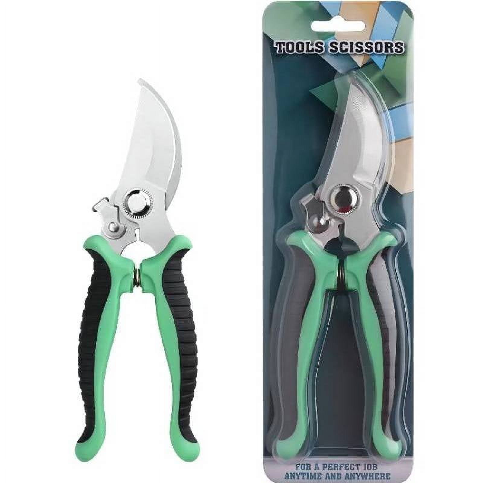 NICENEEDED Professional Garden Pruning Shears - Heavy Duty Bypass Pruner With Soft Grip, Carbon Steel Blades For Plants & Flowers