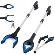 iMucci Grabber Reacher Tool, 32 Extra Long Handle Foldable Pick up Stick with Strong Grip Magnetic, Anti-Slip Claw, Trash Grabber Tool, Hand Grabber Reaching Aids, Arm Extension