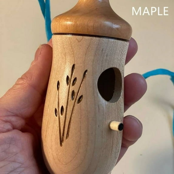 iMucci Natural Wood Hummingbird House 2022 New Hummingbird Houses for Outside Hanging Hummingbird Nest for Nesting