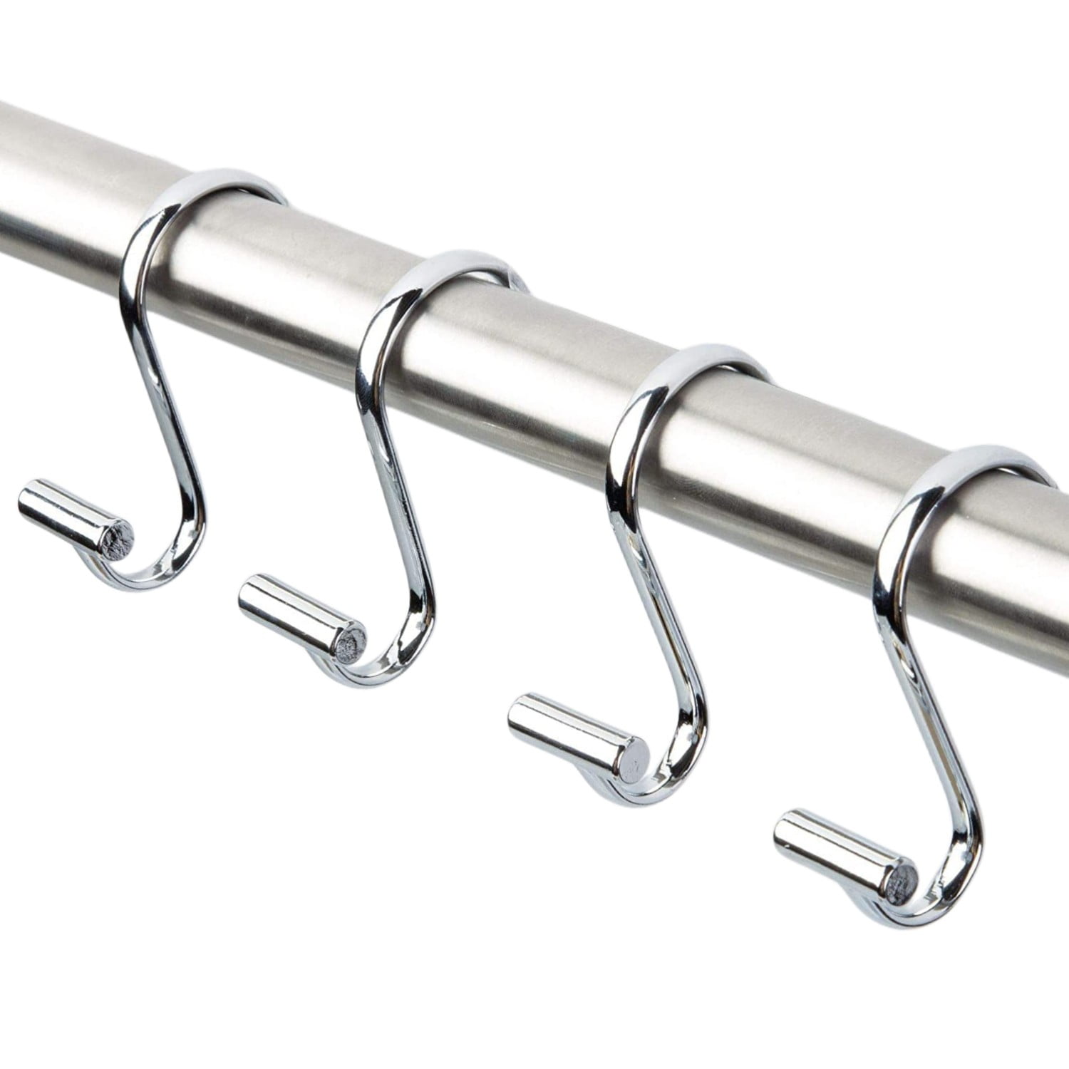 iMucci S Shaped Metal Shower Curtain Hooks Rust Resistant Easy Glide