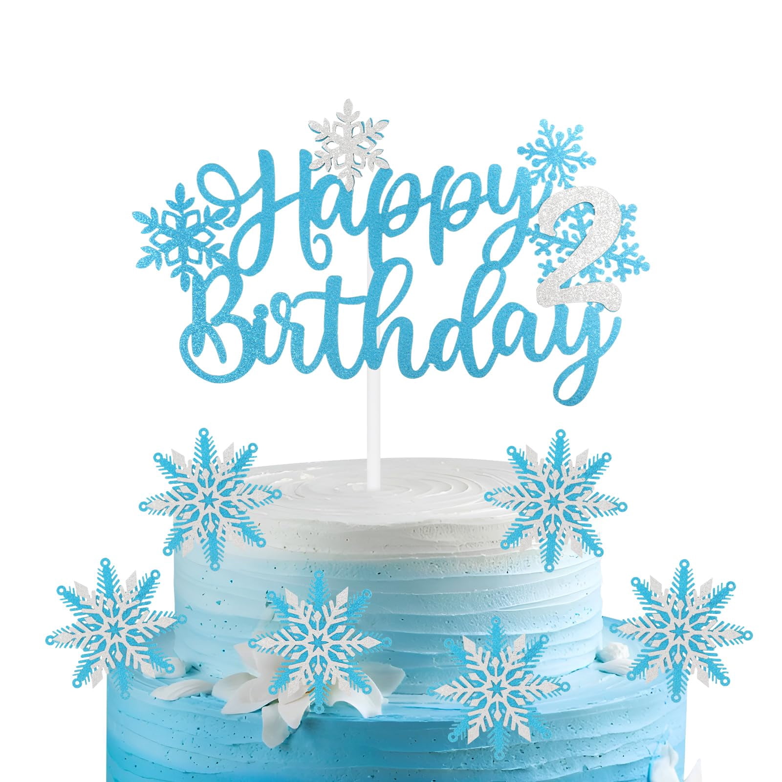iNINGER Frozen Snowflake Cake Toppers,Frozen Cake Decorations,Frozen — free download
