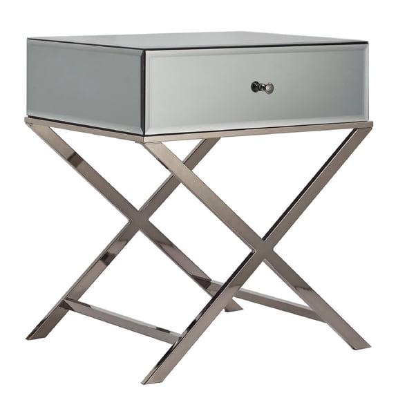 iNSPIRE Q Camille X Base Mirrored Accent Campaign Table by Bold
