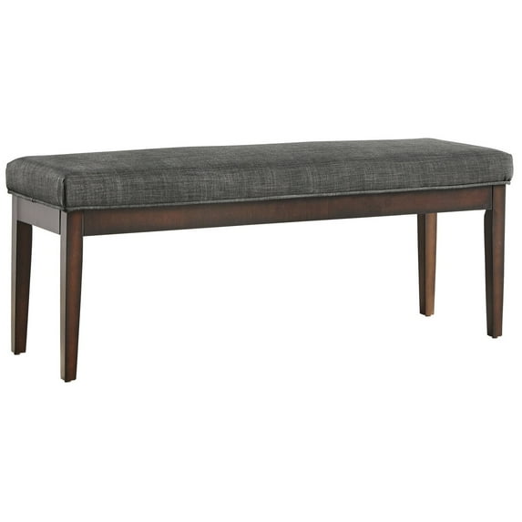 iNSPIRE Q Hawthorne Upholstered Espresso Finish Bench by Bold
