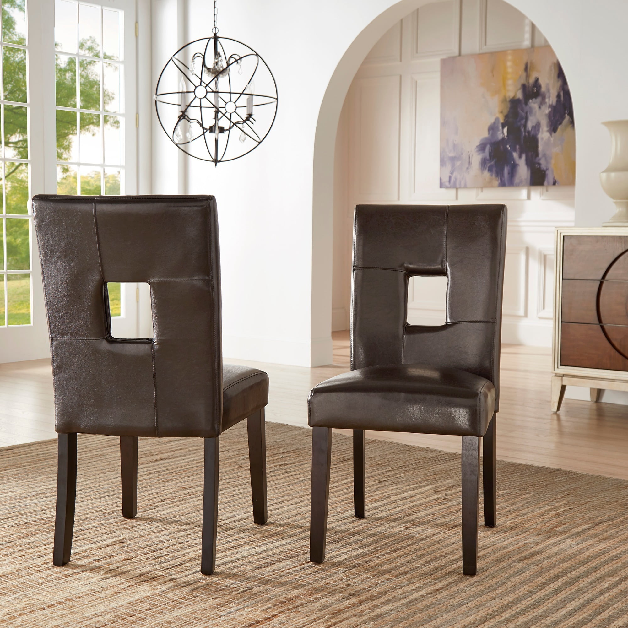 Mendoza keyhole back dining chairs best sale