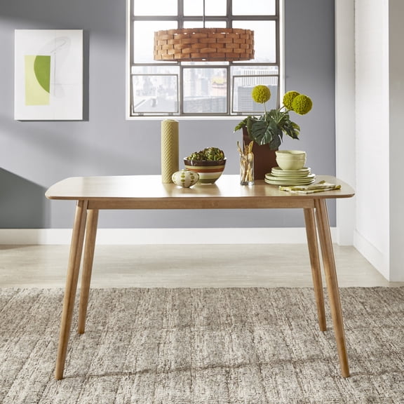 iNSPIRE Q Arne Mid-Century Modern 63" Counter Height Table, Nature