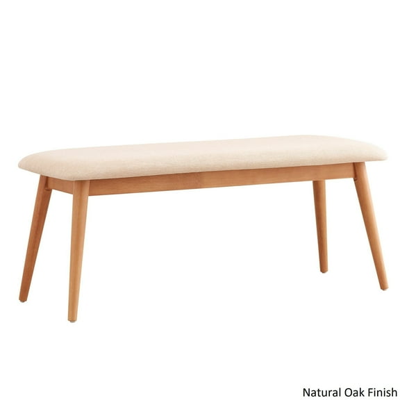 iNSPIRE Q Norwegian Danish Modern Tapered Upholstered Dining Bench Modern