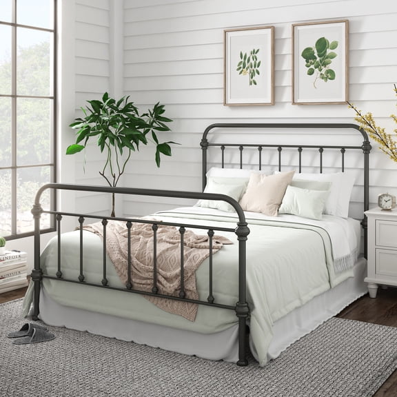 iNSPIRE Q Nottingham Queen Metal Spindle Bed, Dark Bronze
