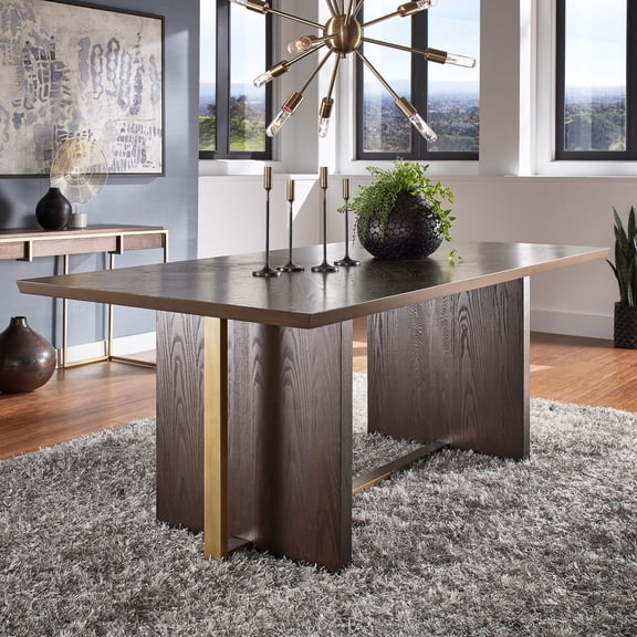 iNSPIRE Q Vadso Modern 78" Rectangular Dining Table, Espresso