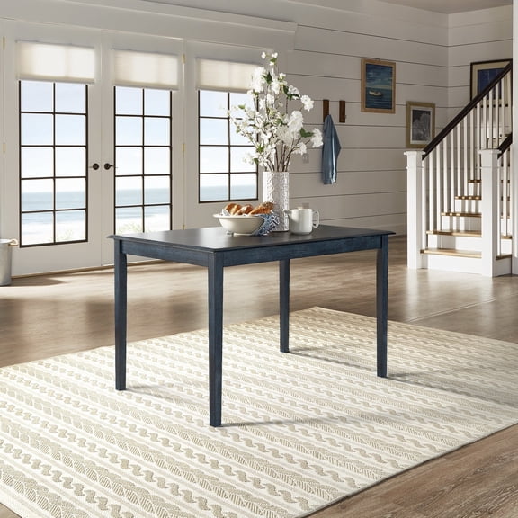 iNSPIRE Q Lexington Transitional 48" Rectangular Dining Table, Antique Denim