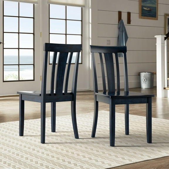 iNSPIRE Q Wilmington II Slat Back Wood Dining Side Chairs by  Classic (Set of 2)