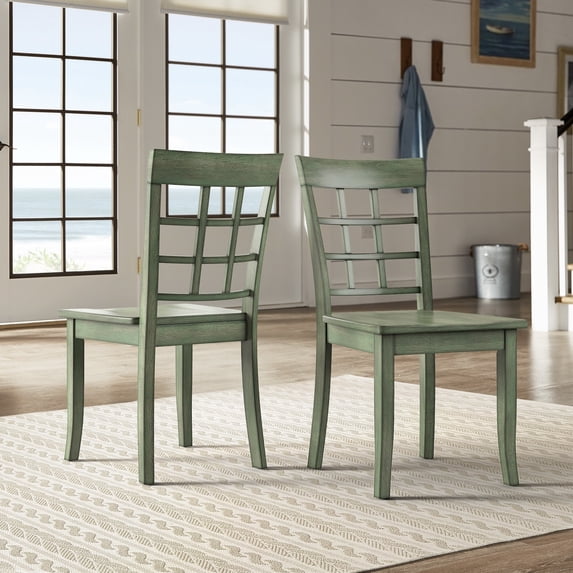 iNSPIRE Q Wilmington II Window Back Wood Dining Side Chairs (Set of 2) by Classic
