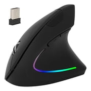 iNova 2.4G Wireless Vertical Mouse Ergonomic Optical Mice With 6 Buttons 3 Adjustable DPI 800/1200/1600 Levels for Laptop PC Computer
