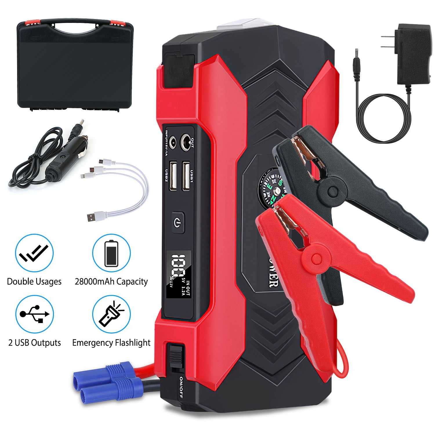 Flashlight car battery charger discount